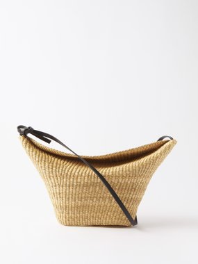 Inès Bressand No. 35 leather-trim basket bag