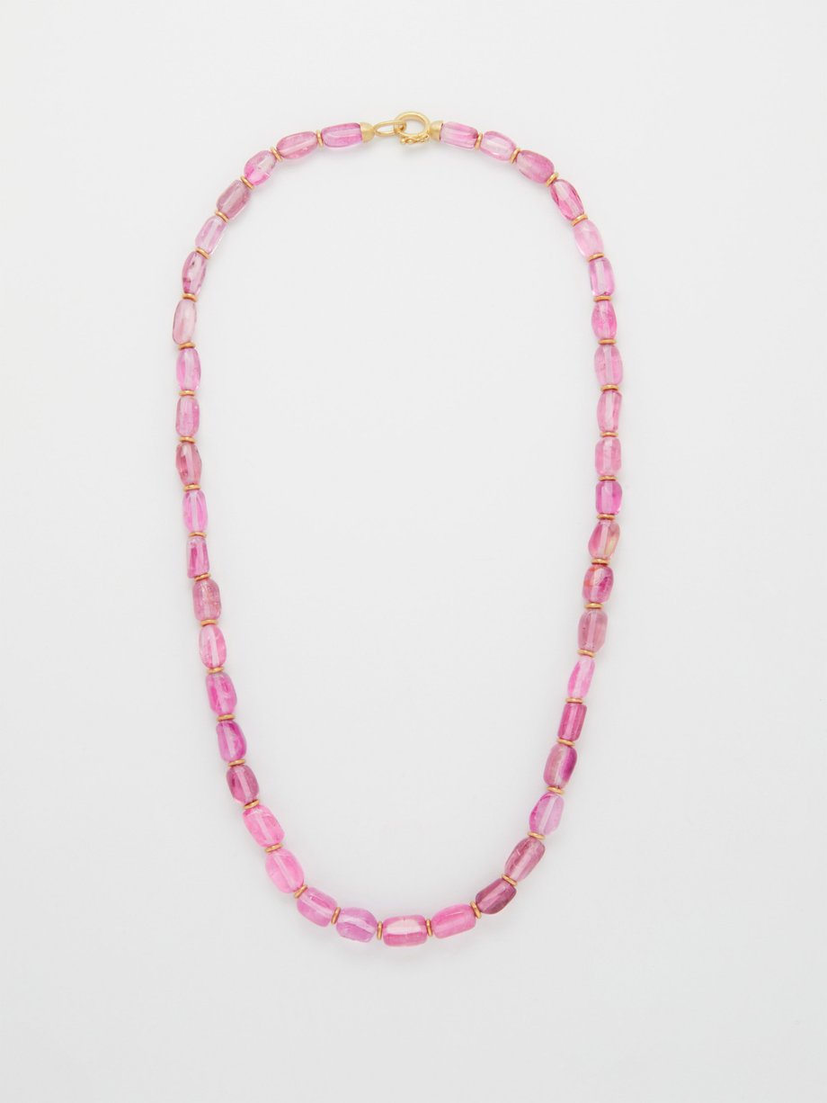 Petal pink necklace - Twice Fired