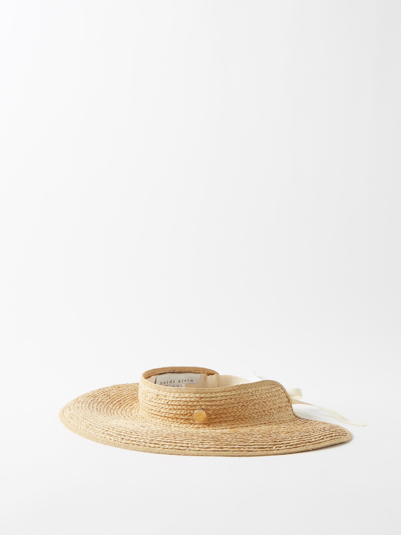 Beige Cape Elizabeth raffia visor | Heidi Klein | MATCHESFASHION US