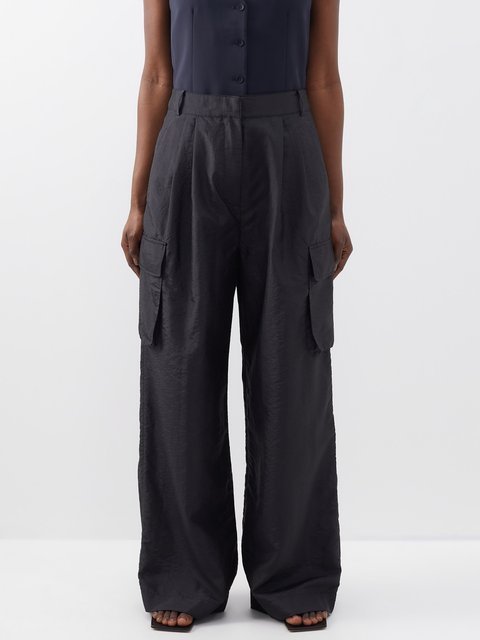 Simone Rocha Belted Cropped Cotton-twill Straight-leg Cargo Pants - Cream -  ShopStyle