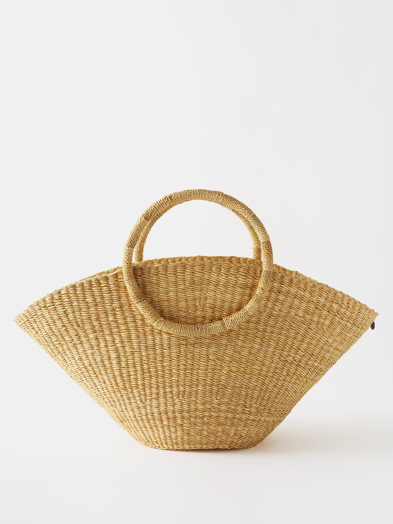 Muuñ - Lune Straw Basket Bag - Womens - Beige