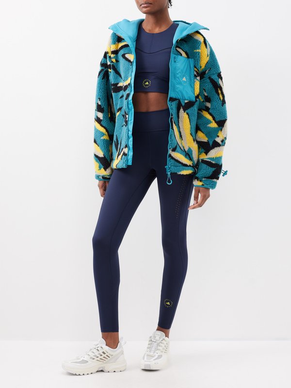 Adidas By Stella McCartney (adidas By Stella McCartney) Abstract-jacquard recycled-fibre fleece jacket