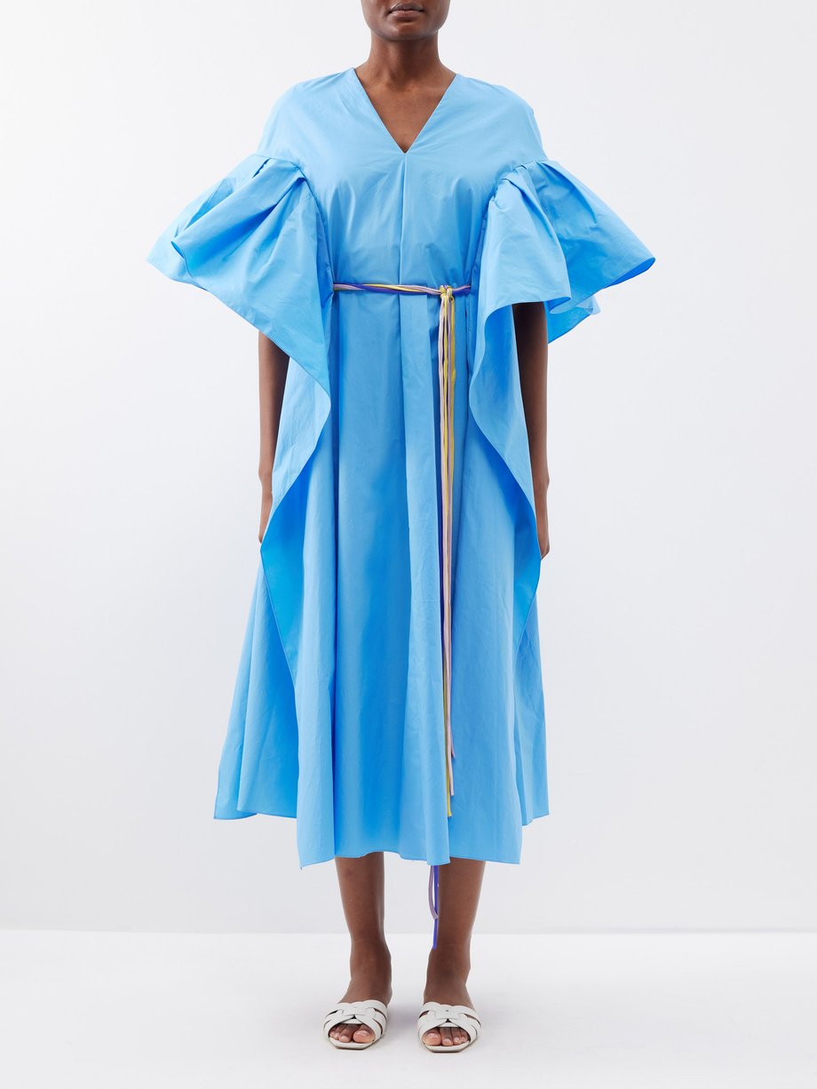 Roksanda Tayari ruffled cotton-poplin dress