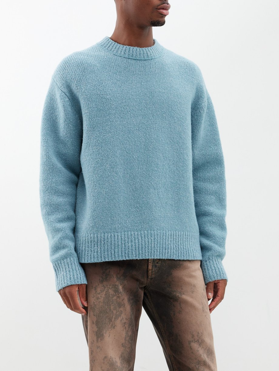 Blue Kivon textured-knit sweater | Acne Studios | MATCHESFASHION US