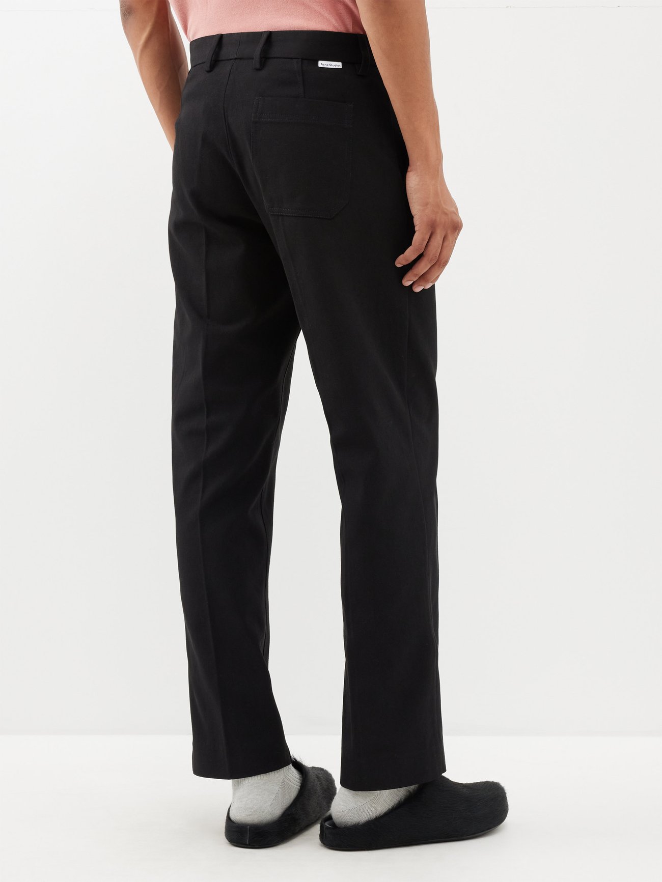Ayonne cotton-blend twill trousers