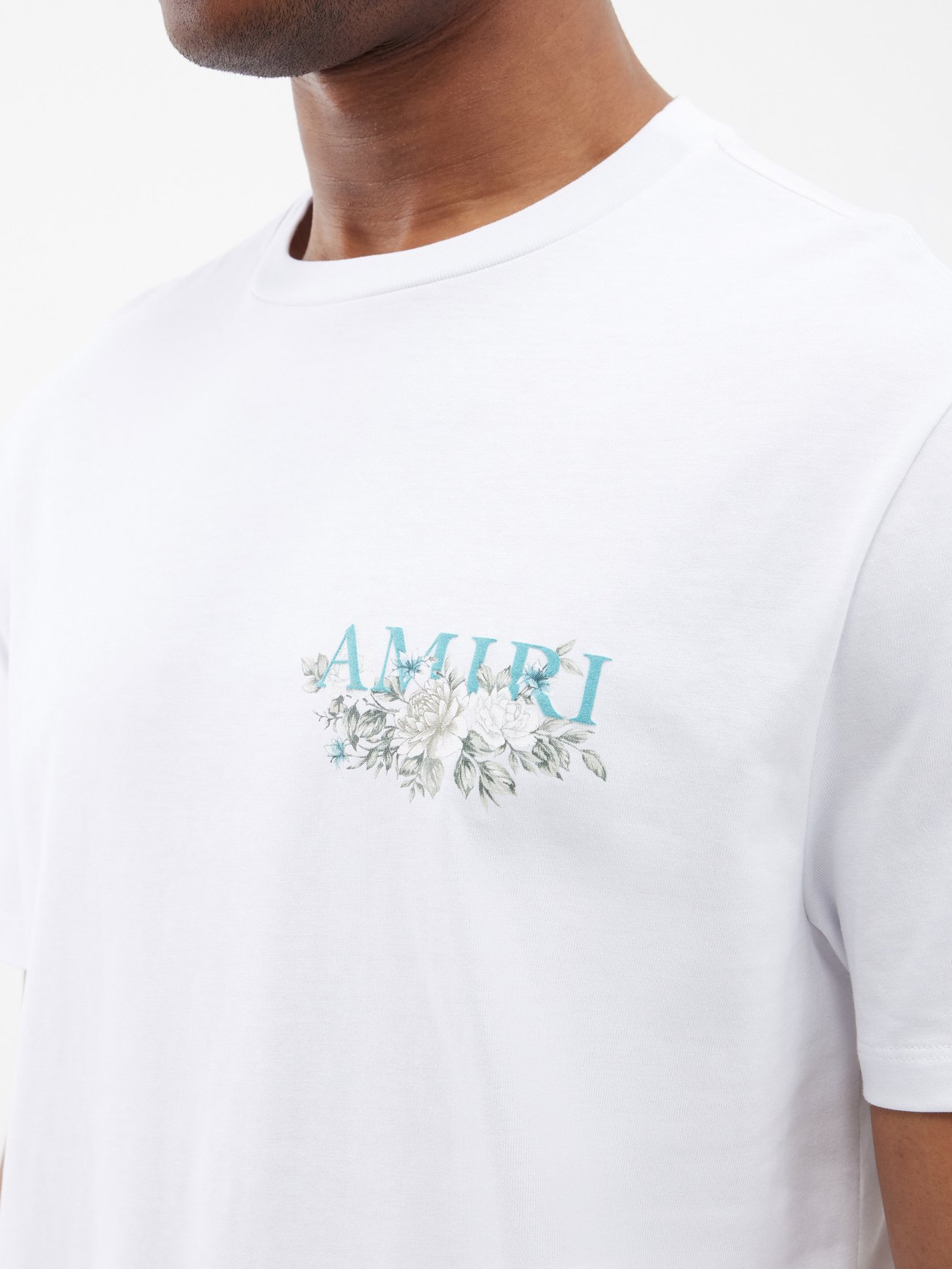 Amiri Men's Floral Logo T-Shirt - Bergdorf Goodman