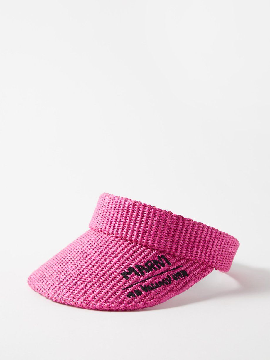 Pink X No Vacancy Inn woven visor | Marni | MATCHESFASHION UK