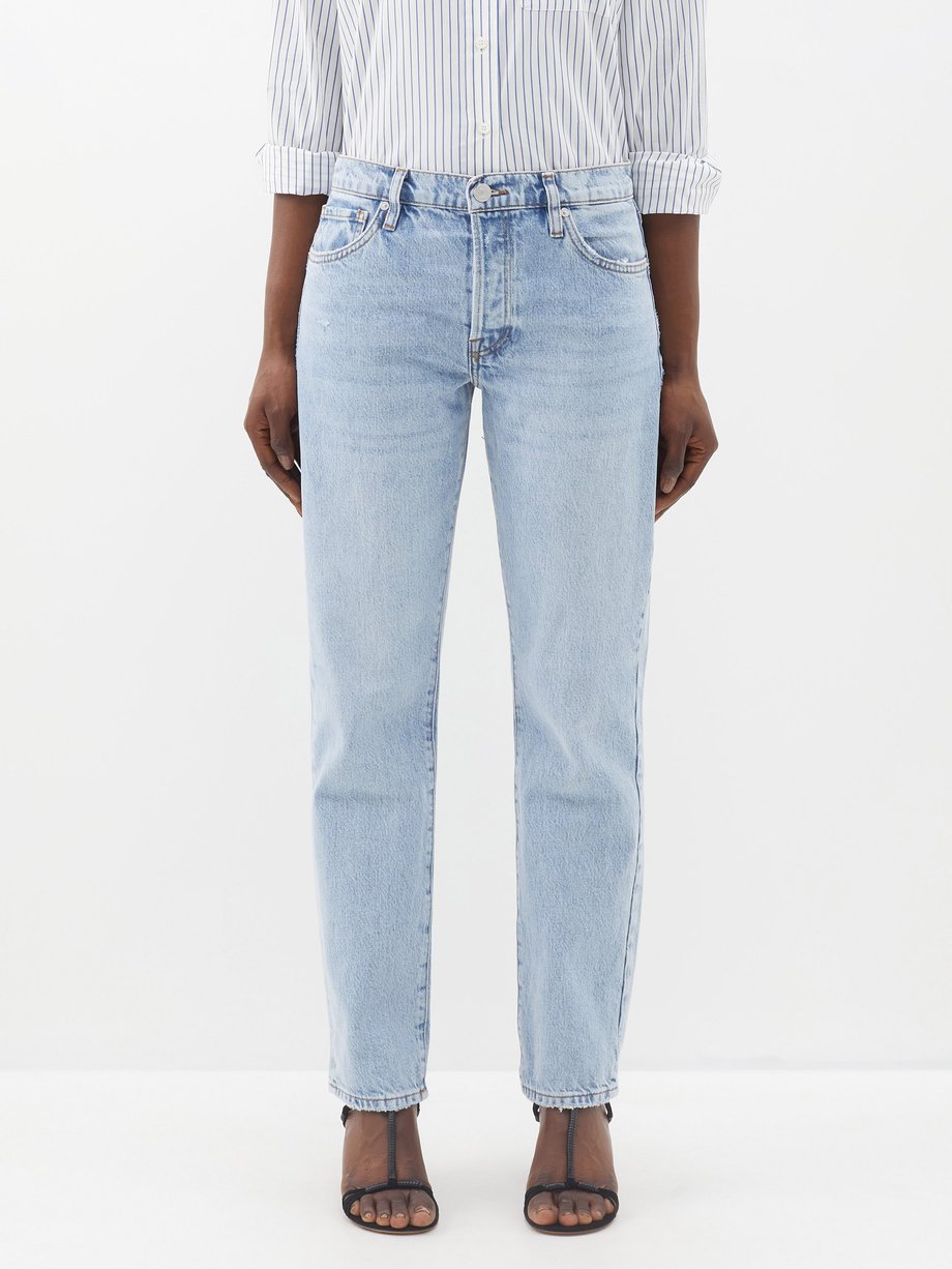 Blue Le Slouch distressed jeans | FRAME | MATCHES UK