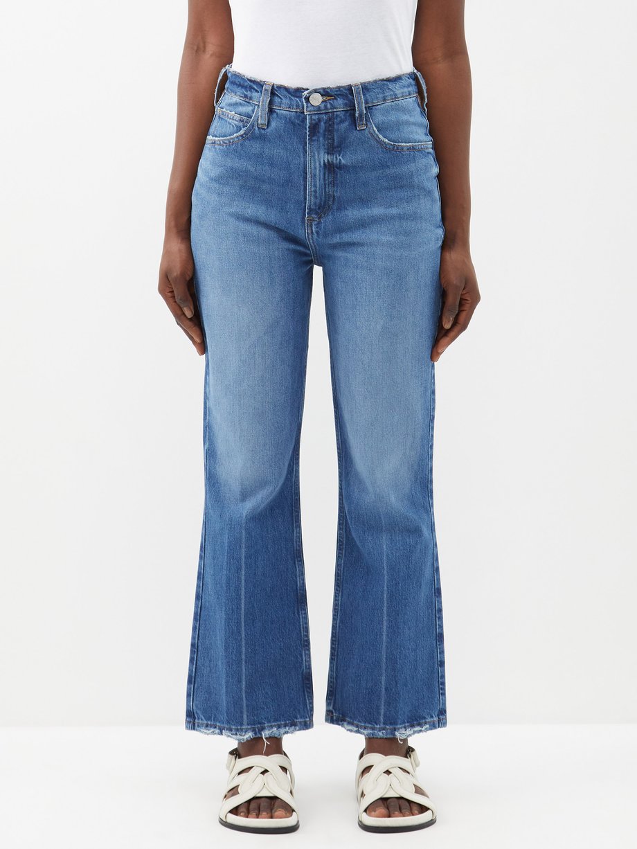 Blue Le High and Tight cropped jeans | FRAME | MATCHESFASHION UK
