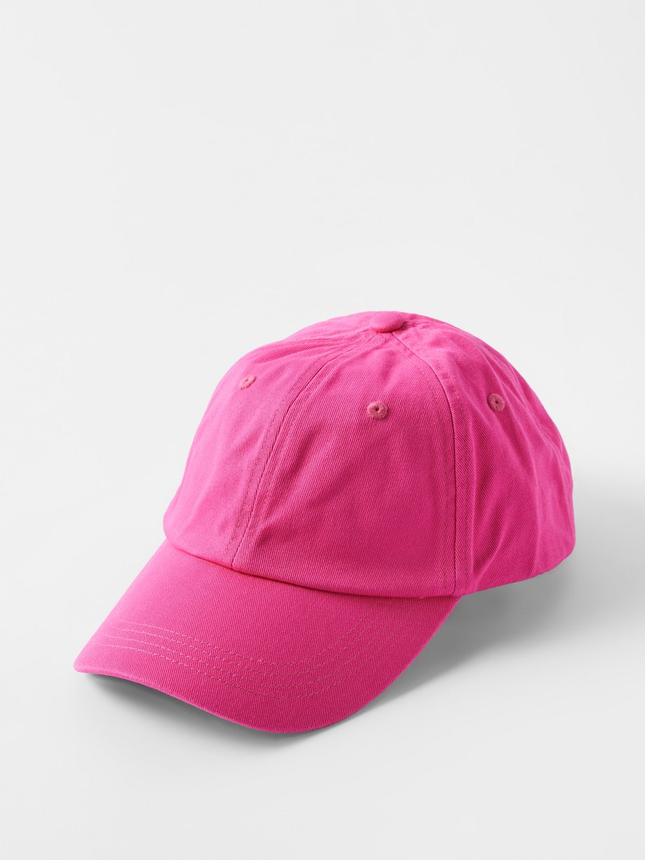 Pink Logo-embroidered cotton-twill baseball cap | Acne Studios | MATCHES UK