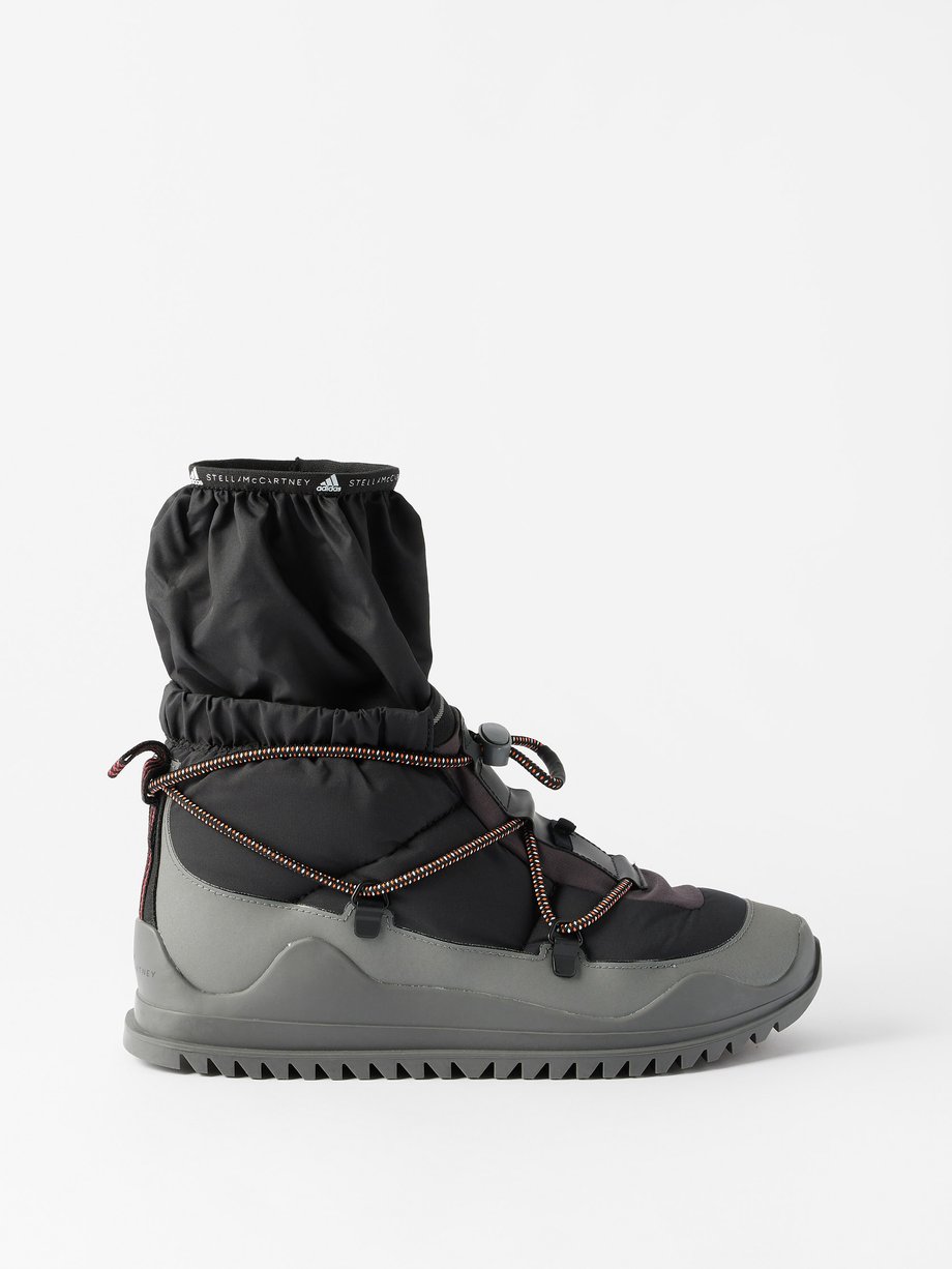 Black COLD.RDY shell and rubber boots | adidas By Stella McCartney