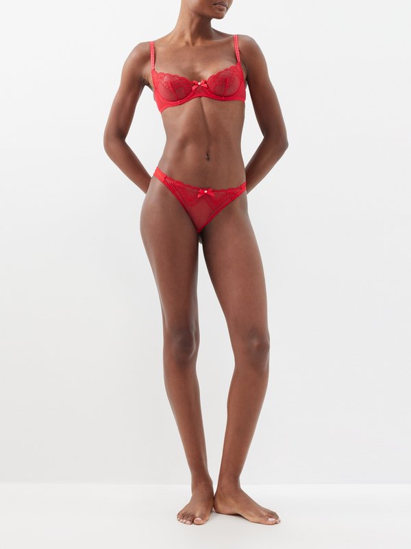 Agent Provocateur Yuma embroidered lace briefs