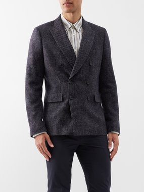 Paul Smith Tweed wool-blend double-breasted jacket