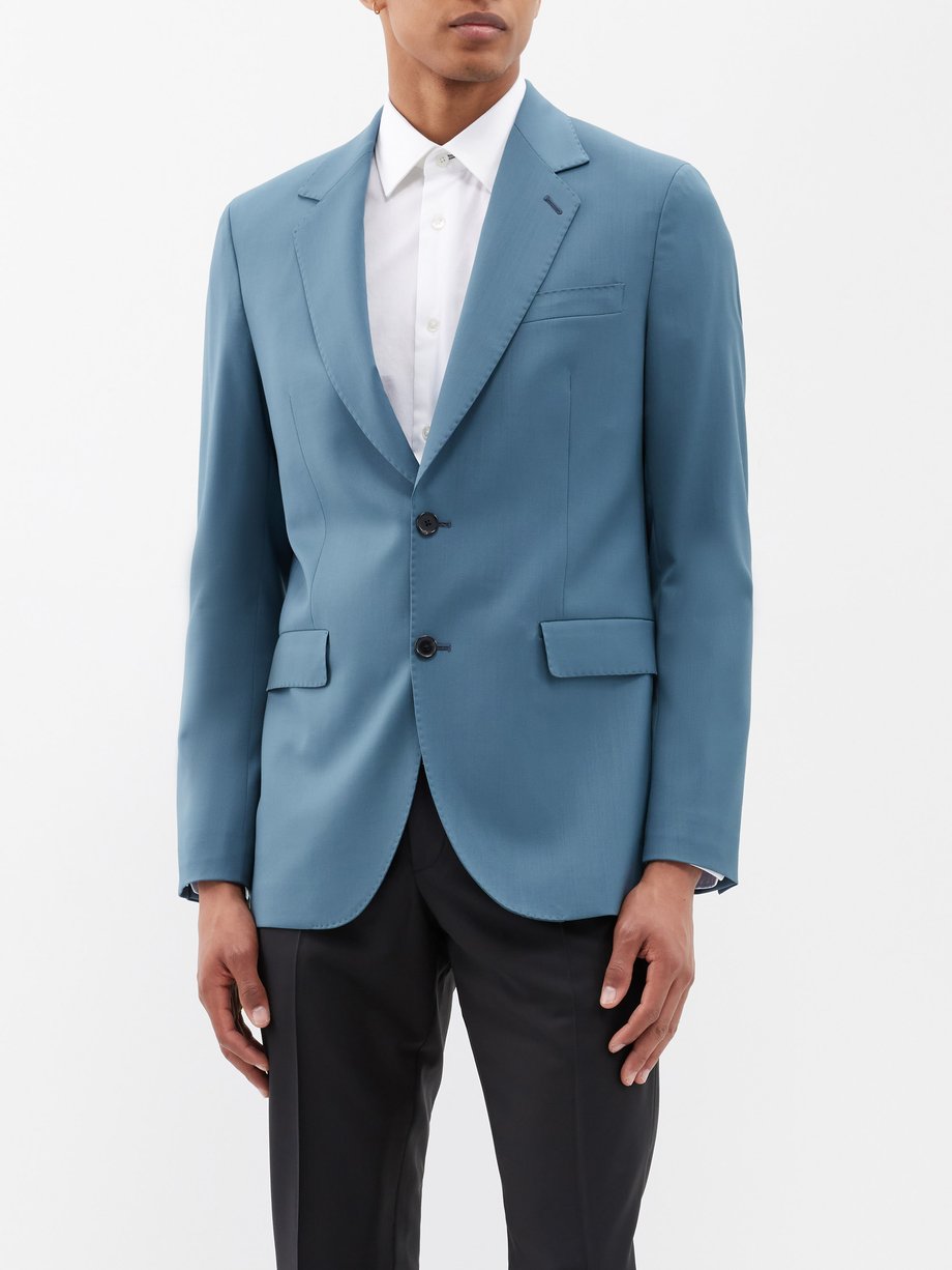 Blue Super 110s wool-twill suit jacket | Paul Smith | MATCHESFASHION UK