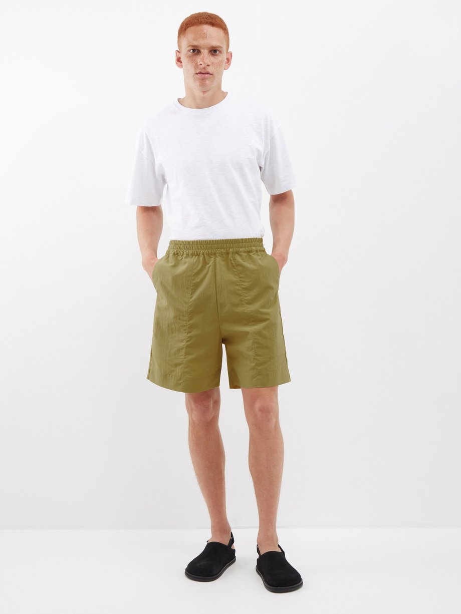 Green Ford recycled-fibre shorts | Studio Nicholson | MATCHES UK