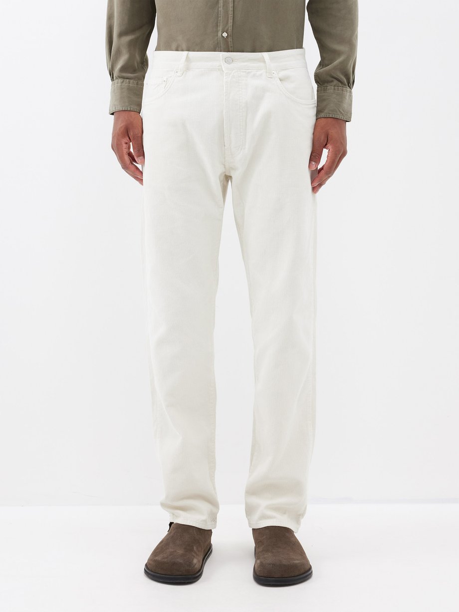 White James corduroy straight-leg trousers | Officine Générale | MATCHES UK