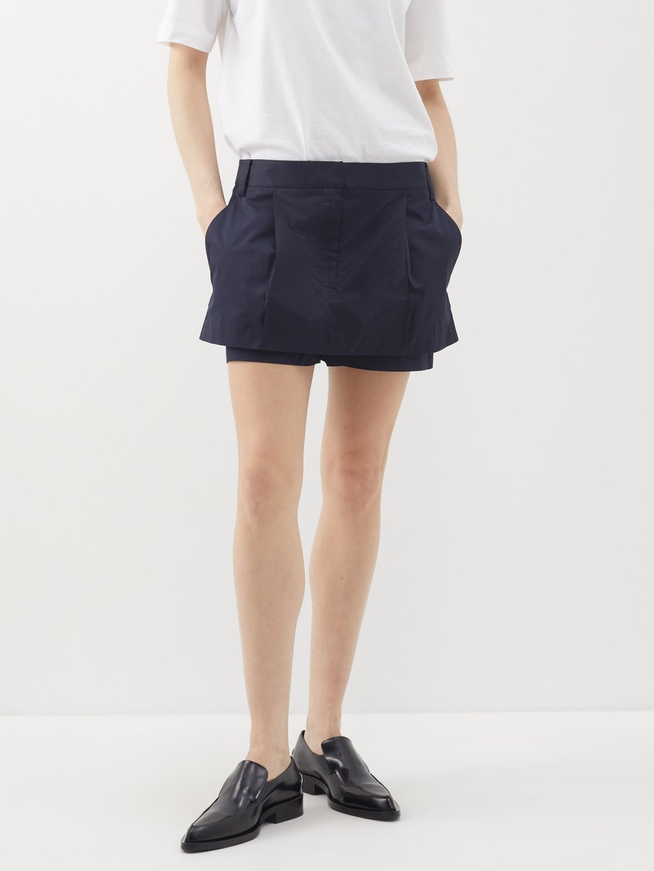 Double-layered organic-cotton mini skirt video