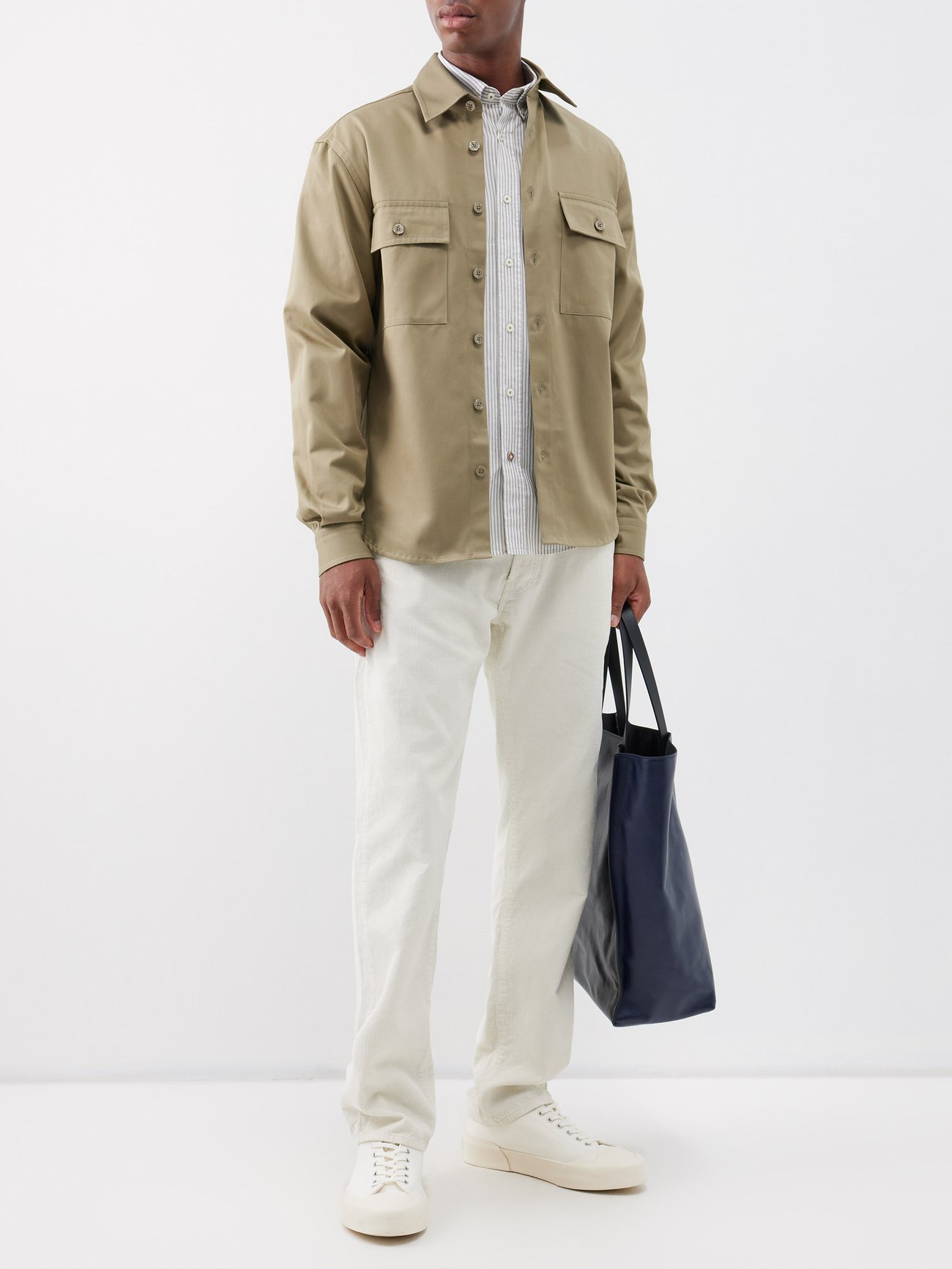 Green Owen flap-pocket cotton shirt | BOSS | MATCHESFASHION UK