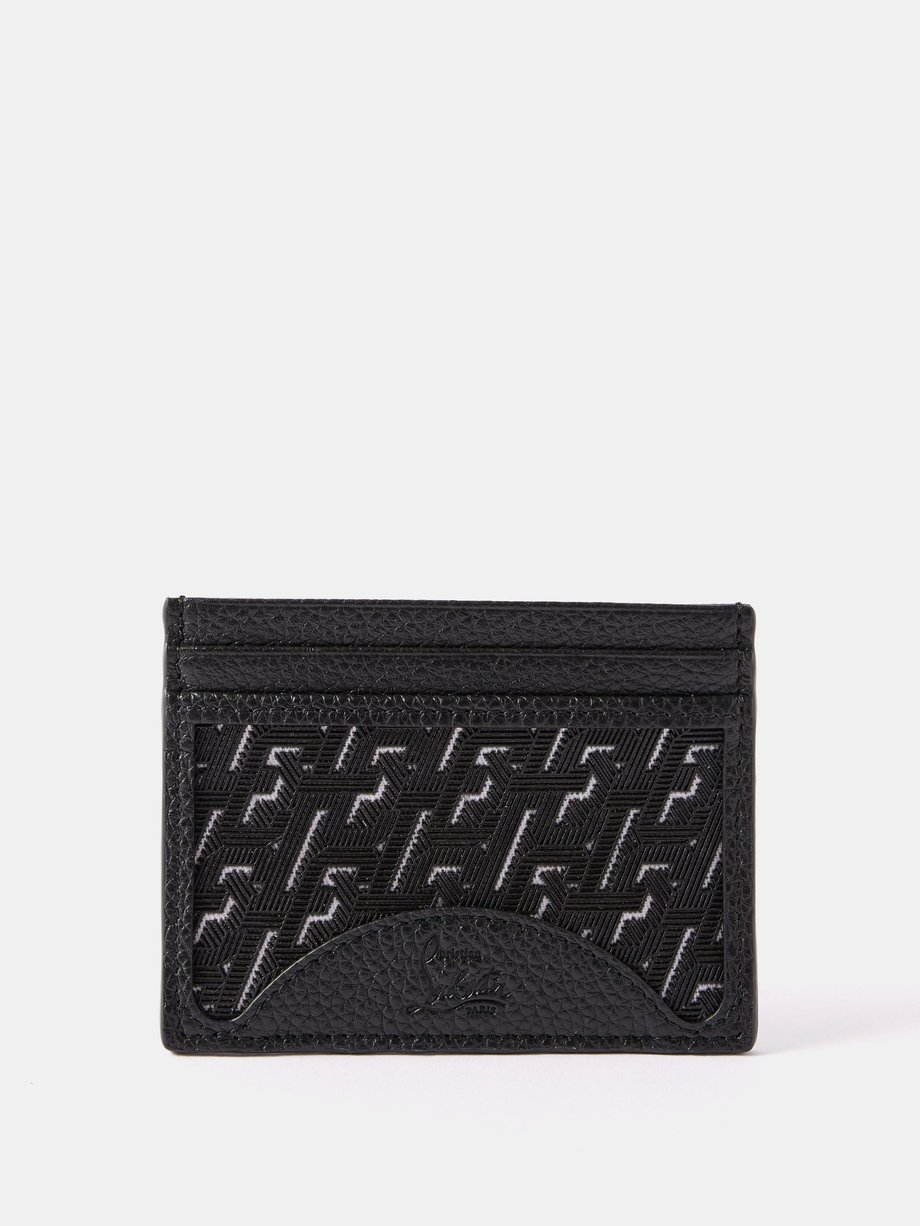 Black M Kios grained-leather cardholder | Christian Louboutin | MATCHES UK