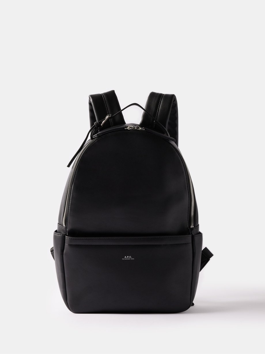 Black Nino faux-leather backpack | A.P.C. | MATCHES UK