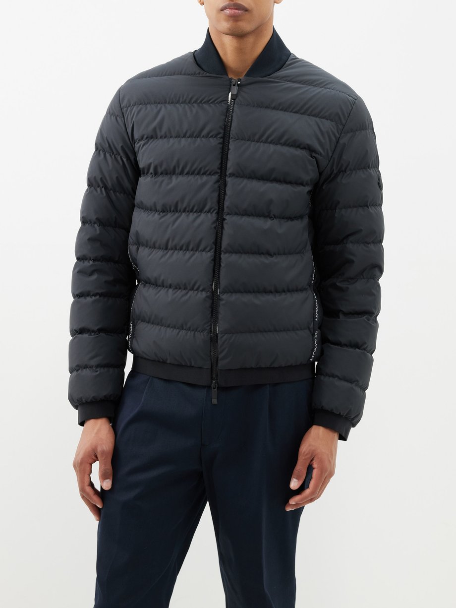 Black Oise quilted down bomber jacket | Moncler | MATCHES UK
