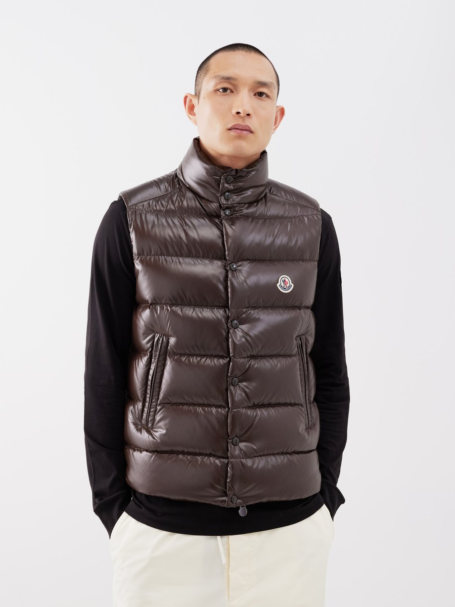 Brown Tibb quilted down gilet | Moncler | MATCHESFASHION UK