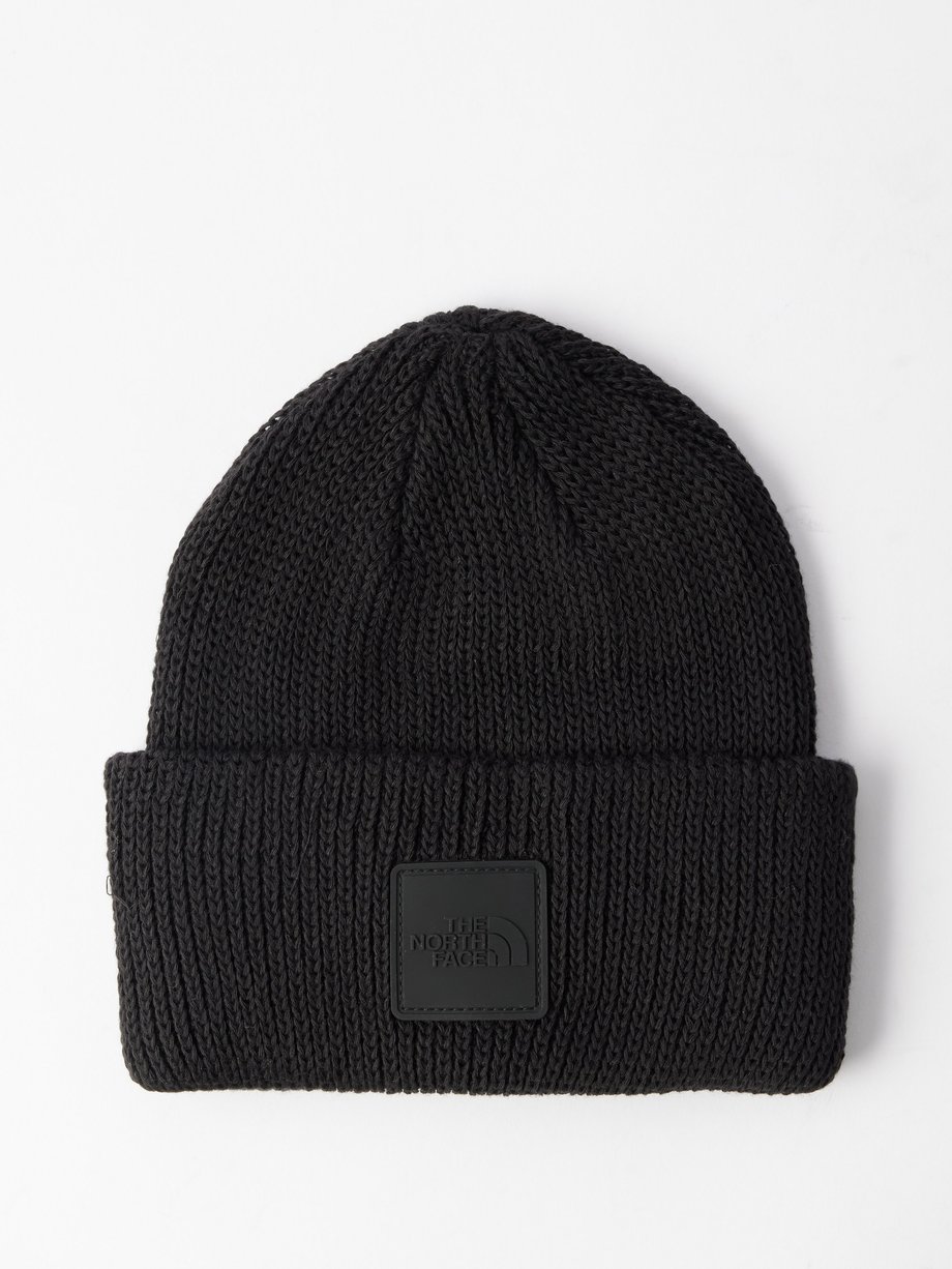 The North Face The North Face Explore logo-plaque ribbed-knit beanie ...