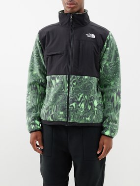 The North Face Denali distortion-print shell and fleece jacket