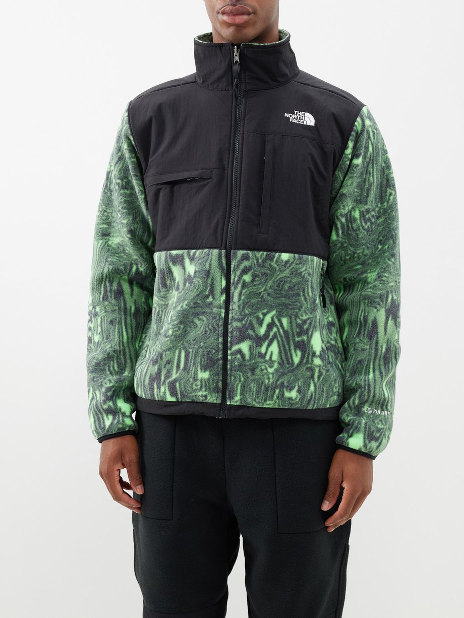 Green Denali distortion-print shell and fleece jacket | The North Face ...
