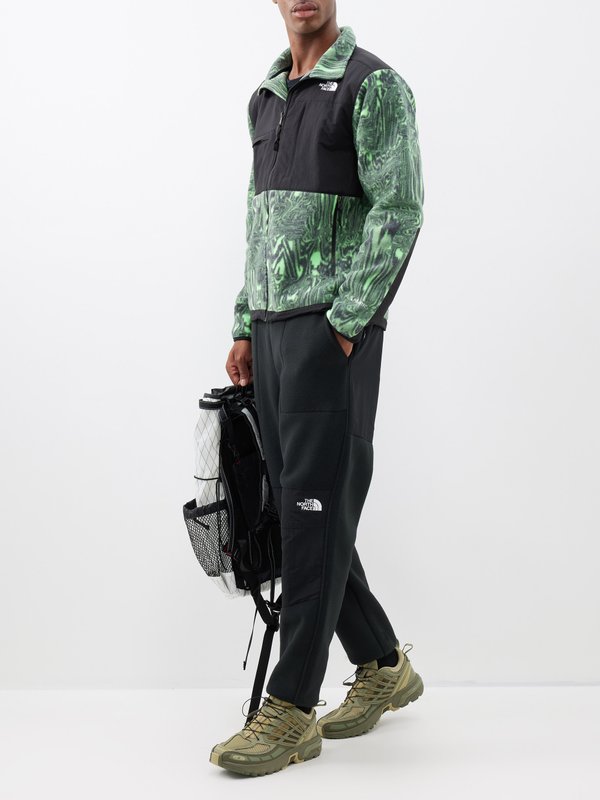 Green Denali distortion-print shell and fleece jacket, The North Face