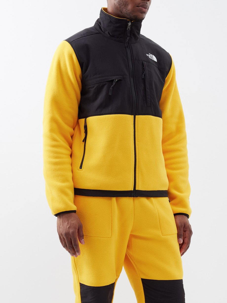 Yellow Denali recycled-fibre fleece jacket | The North Face | MATCHES UK