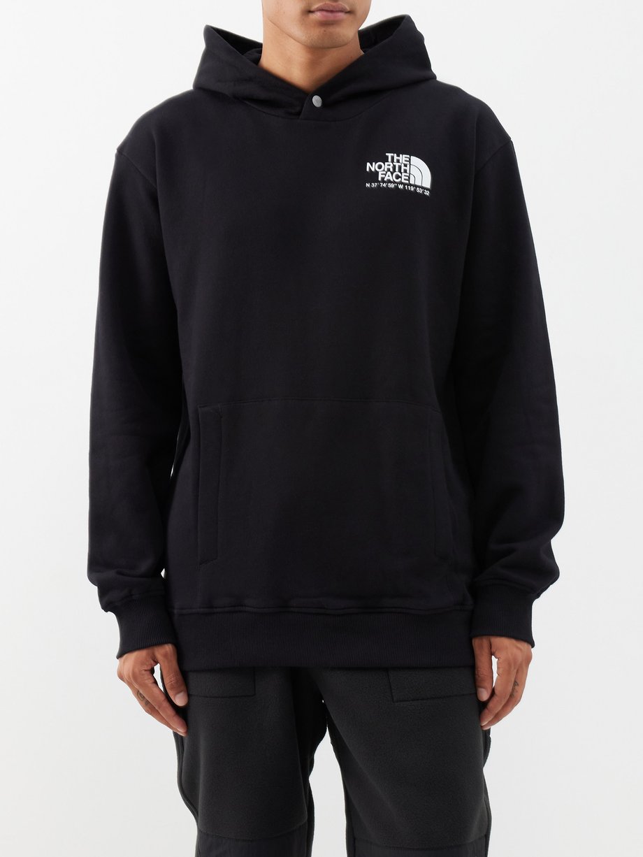 Black Coordinates-print cotton-jersey hoodie | The North Face | MATCHES UK