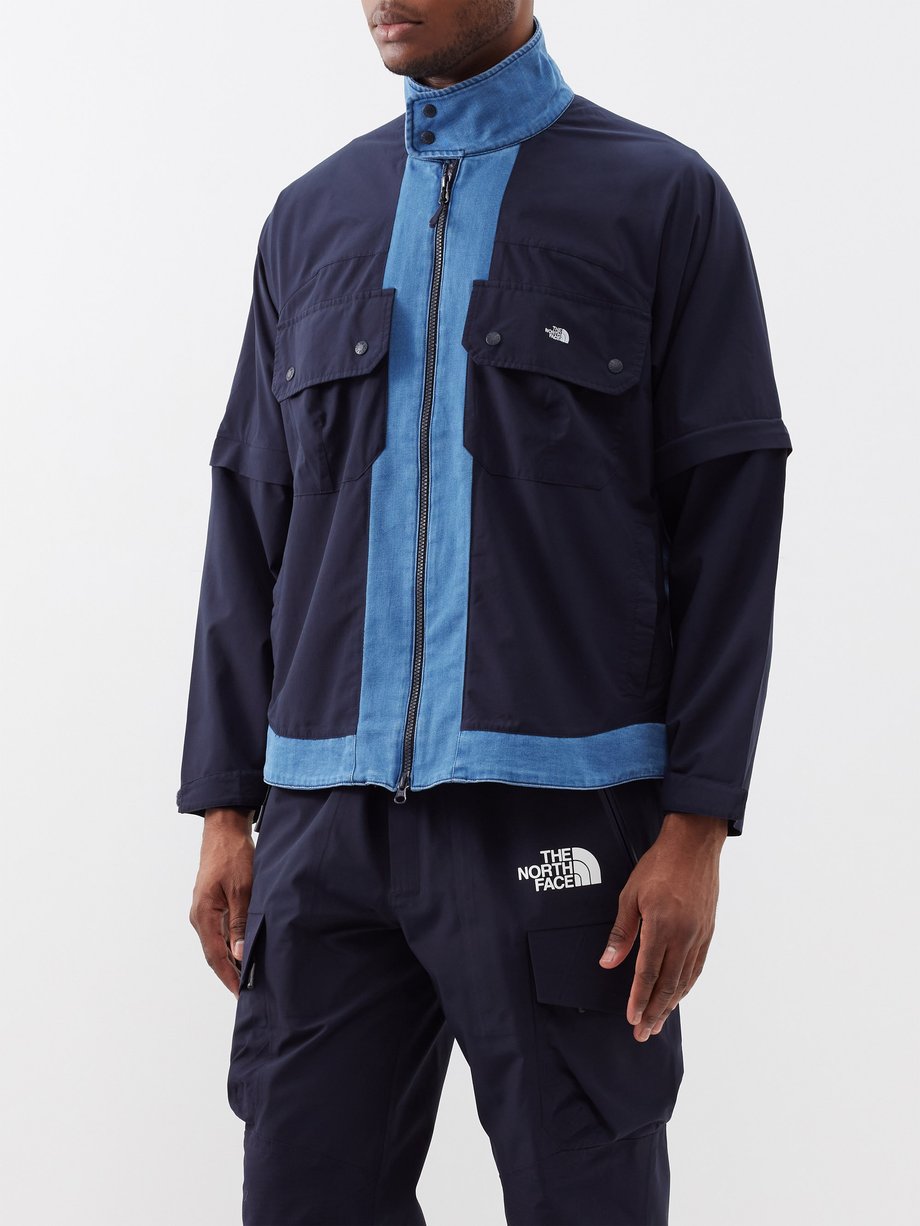 Navy Bi-colour shell and denim jacket | The North Face