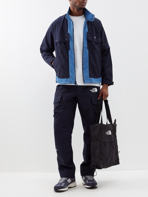 The North Face Black Series (The North Face) Bi-colour shell and denim jacket