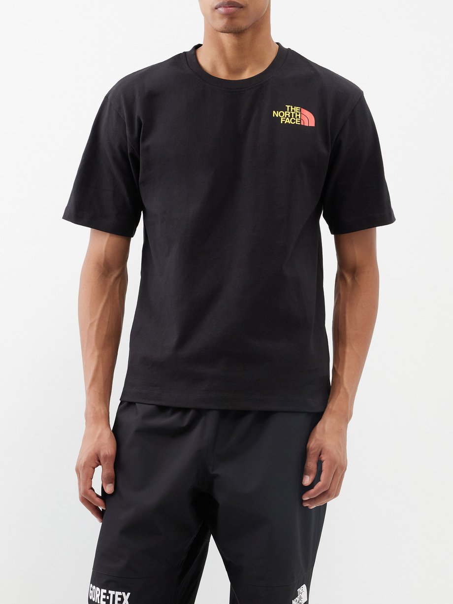 Black Graphic-print cotton-jersey T-shirt | The North Face