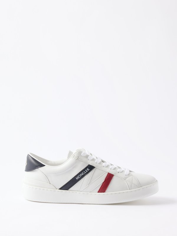 Moncler Monaco leather trainers