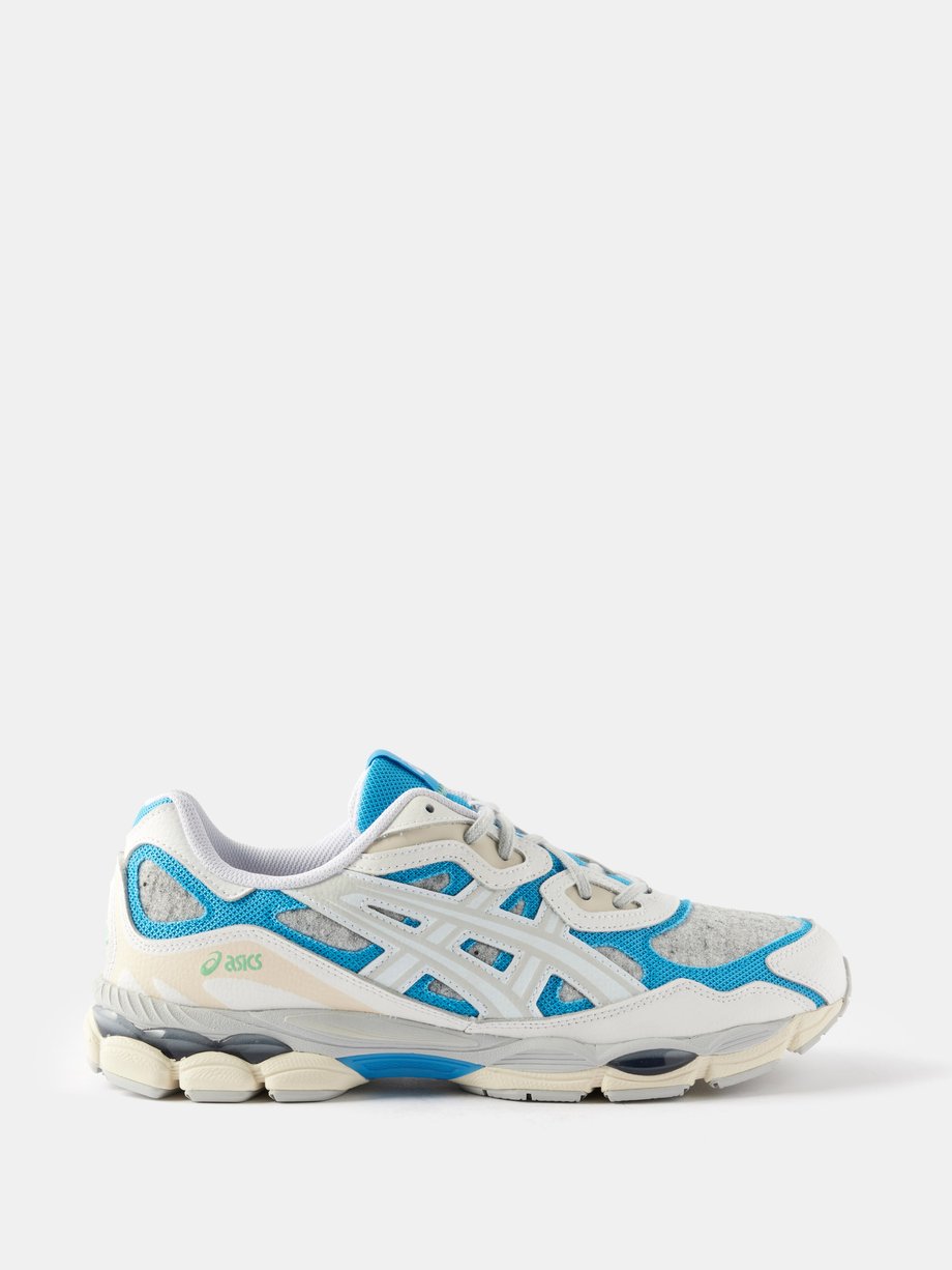 White GEL-NYC faux-leather and mesh trainers | Asics | MATCHES UK