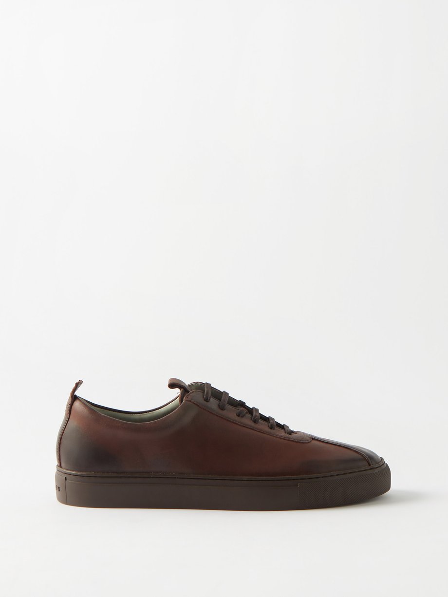 Brown Sneaker 1 leather trainers | Grenson | MATCHESFASHION US