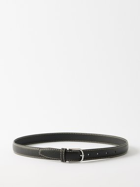 Toteme Grained-leather belt