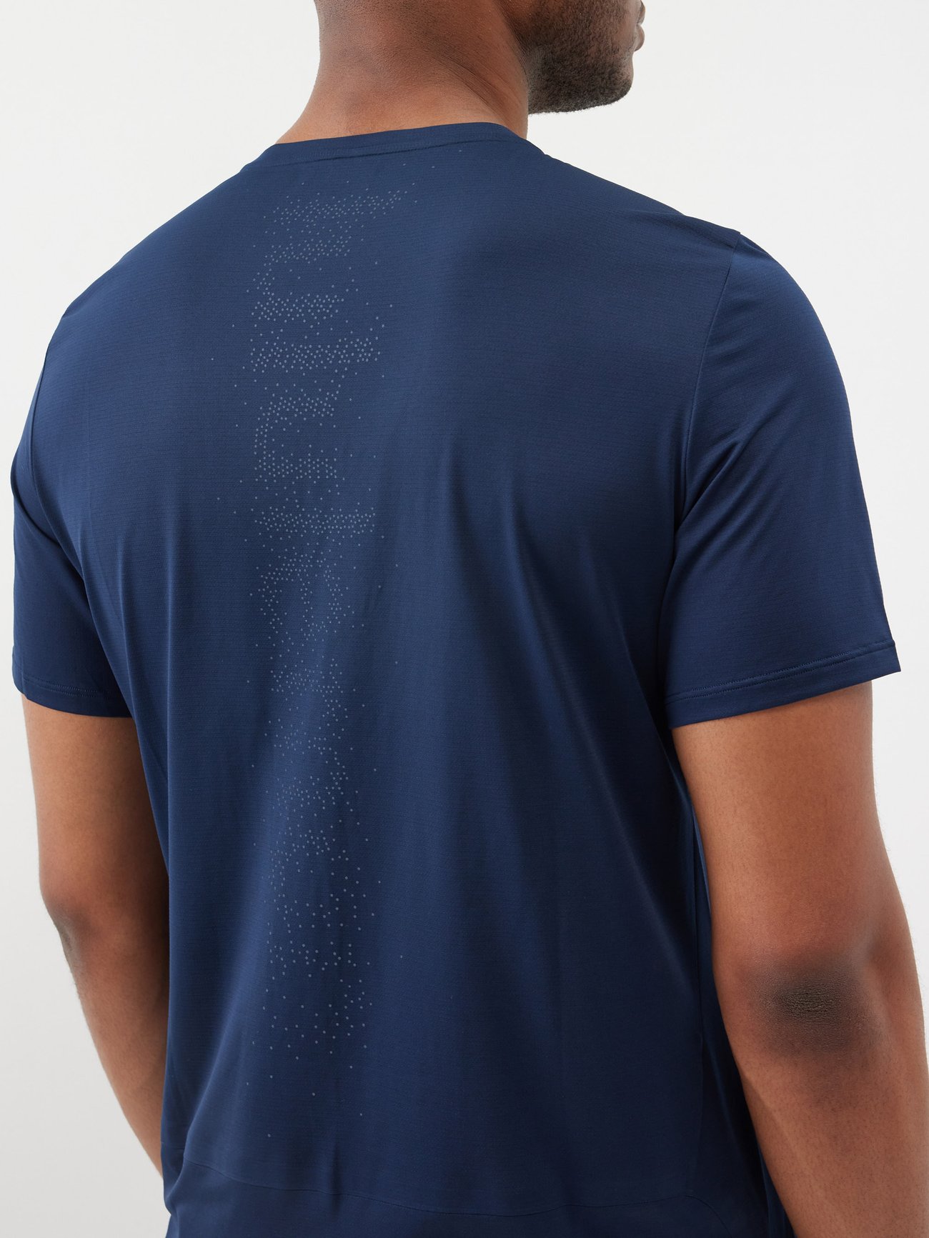 Navy City logo-print recycled-fibre T-shirt, Lululemon