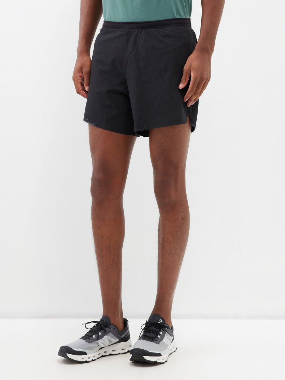 Black Fast and Free recycled fibre-blend shorts, Lululemon