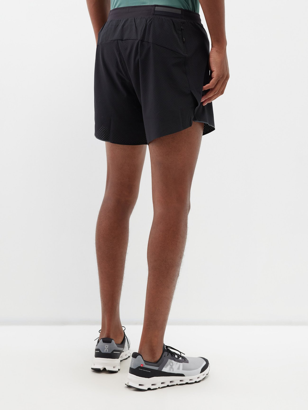 Black Fast and Free recycled fibre-blend shorts, Lululemon