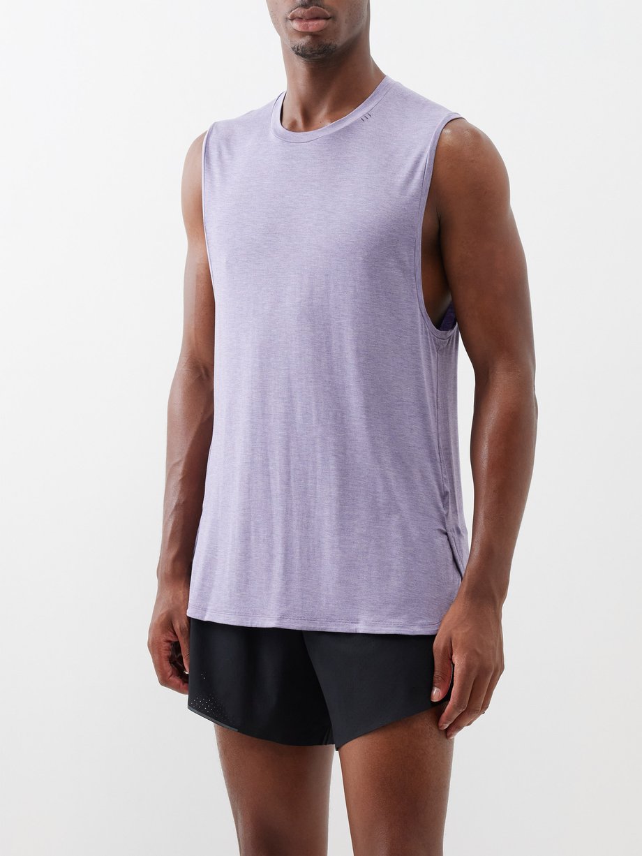 Purple Balancer yoga jersey tank top, Lululemon