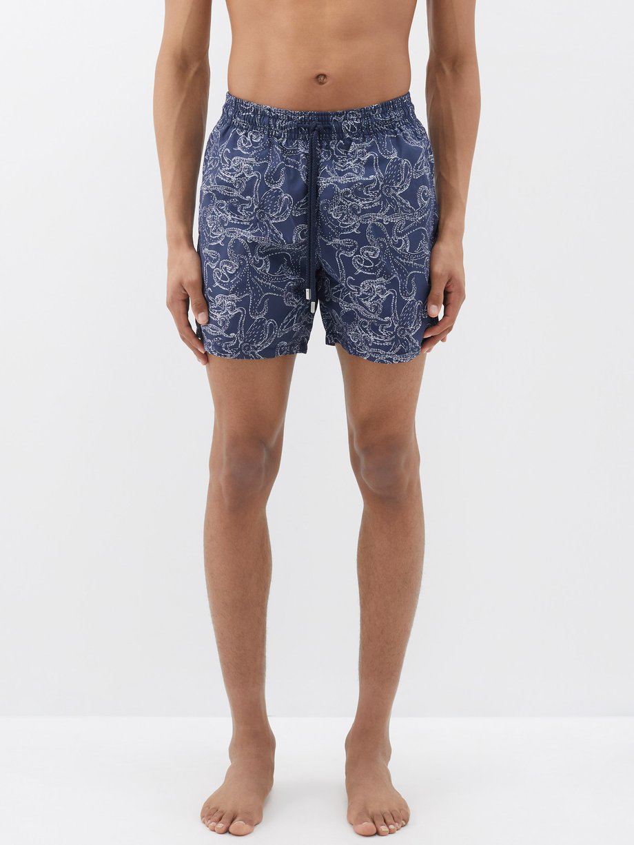 Navy Moorea octopus-print swim shorts | Vilebrequin | MATCHES UK