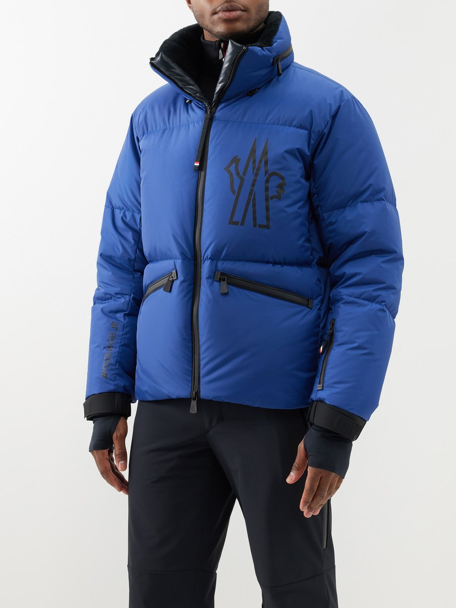 Blue Montgetech quilted down ski jacket, Moncler Grenoble