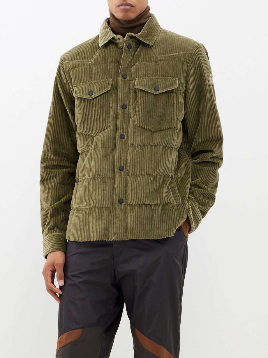 Moncler Grenoble Gelt cotton-blend corduroy quilted down jacket