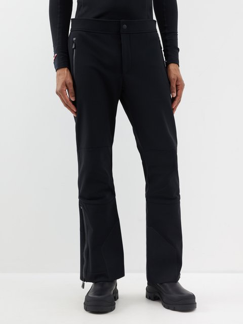 Black Performance 3L softshell ski trousers