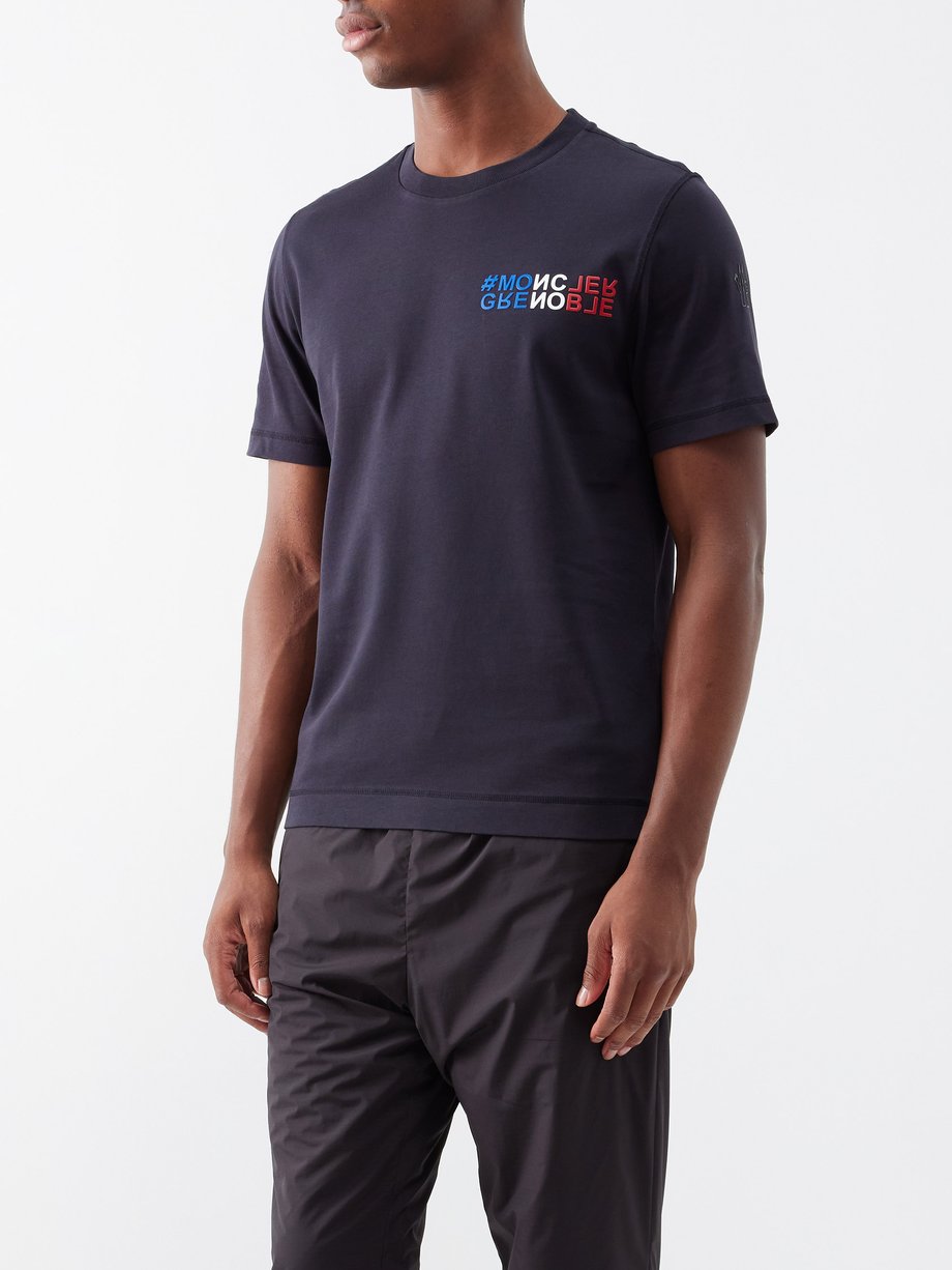 Moncler Men's Logo Detail Cotton Jersey T-Shirt