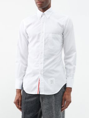 ALEXANDER MCQUEEN Slim-Fit Grosgrain-Trimmed Cotton-Poplin Shirt for Men