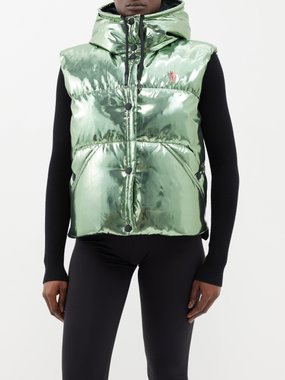 Moncler Grenoble Moncler Ramees high-shine quilted down gilet